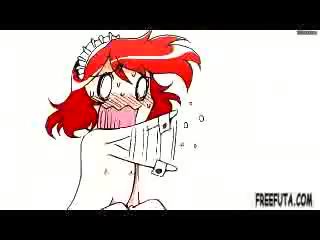 Kreskówka dickgirl pieprzony przez trans facet