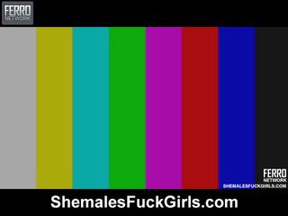 Explicit reged clip scene featuring appealing alexia, bianca, izabelli brought by shemales fuck girls